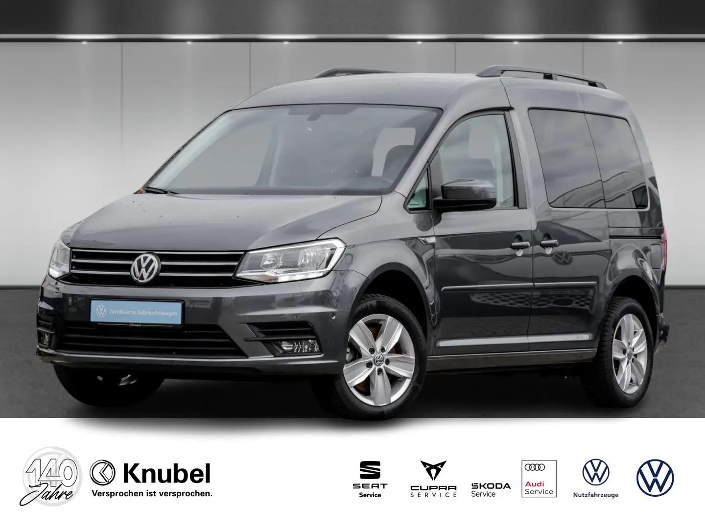 Volkswagen Caddy Comfortline 2.0 TDI Standh. Park/FrontAss. Klima Grau - 1