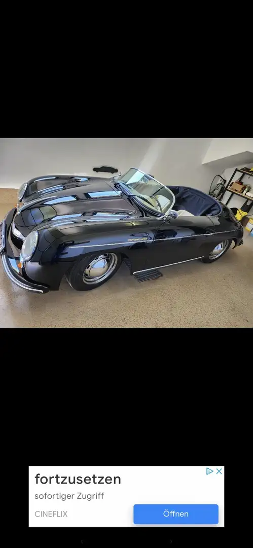 Porsche 356 Porsche Vintage Speedster 356 Cabrio in Schwarz / Schwarz - 1