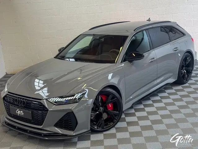 Audi RS6 Avant 4.0 V8 TFSI Quattro 600CH**B&O/MATRIX/CAMERA/PNEUMATIQUE/CUIR ETENDU/TVA /VU/UTILITAIRE/LICHTE VRACHT/NARDO GREY