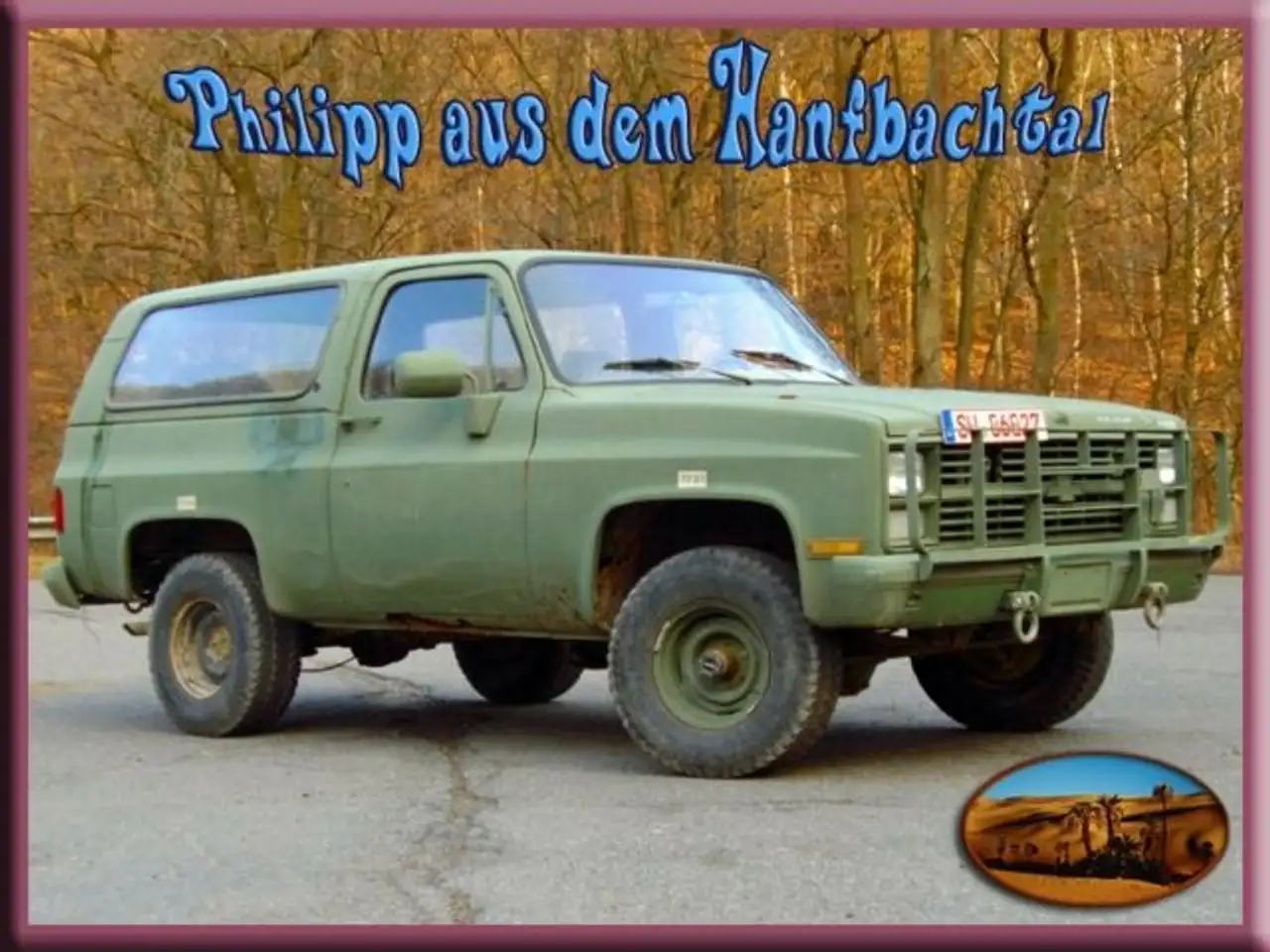 Chevrolet Blazer SUV/Geländewagen/Pickup in Grün gebraucht in Hennef- Dahlhausen für € 7.735
