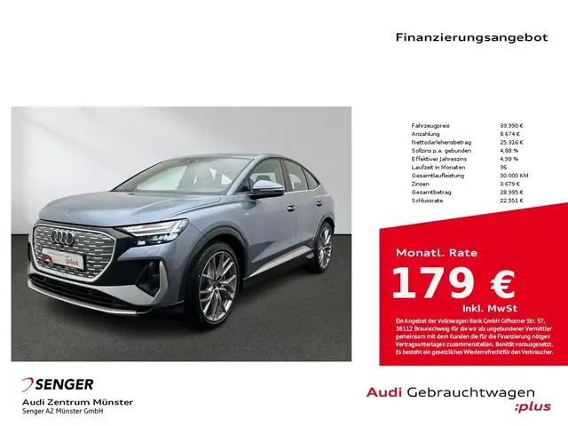 Audi Q4 e-tron Sportback 40 S line MMI Matrix SONOS