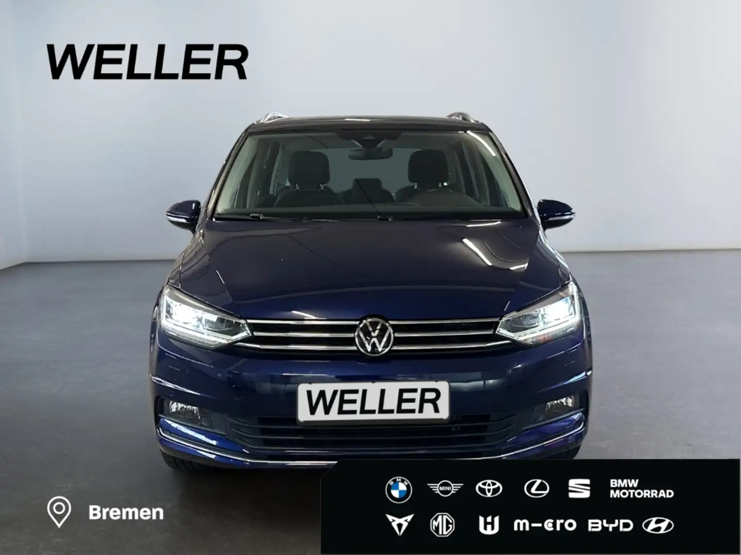 Volkswagen Touran 2.0 TDI DSG Highline *LED*AHK*Navi*CAM*SHZ* Blau - 2
