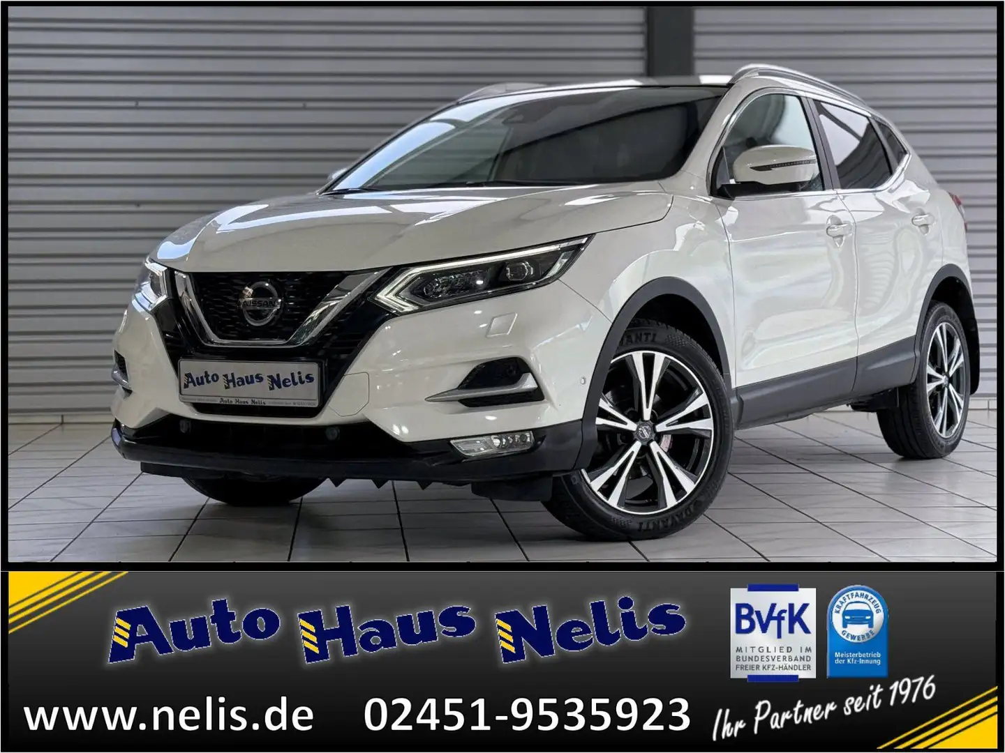 Nissan Qashqai 1,3 DIG-T DCT Tekna 4x2 Keyless LED Navi Белый - 1