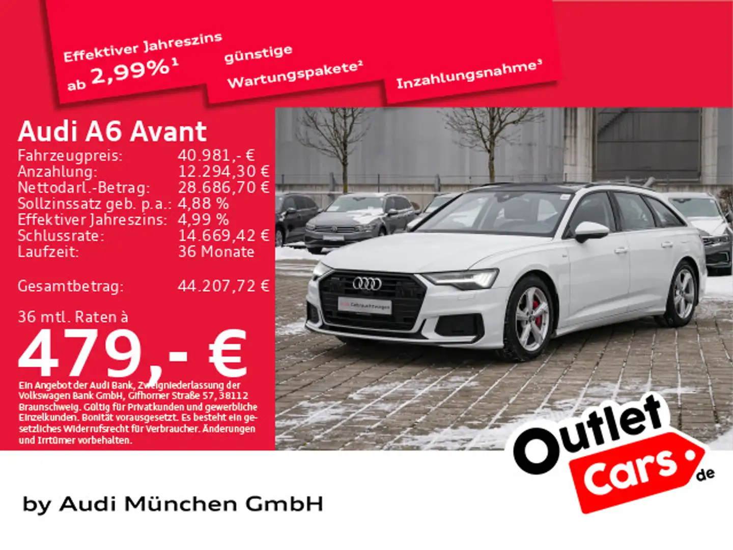 Audi A6 55 TFSI e qu. S line Pano/HD-Matrix/B&O Weiß - 1
