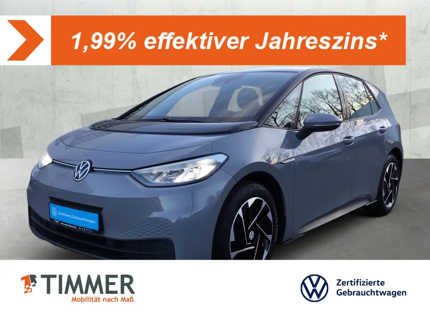 Volkswagen ID.3 PURE PERF. 55 kWh CITY +LED +ACC +CARPLAY +18" +N Silber - 1