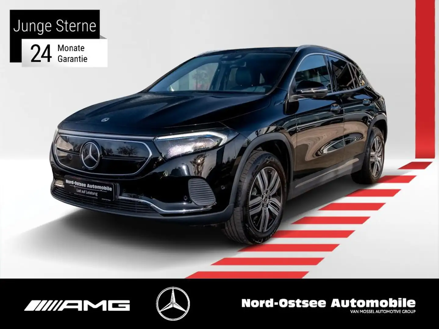 Mercedes-Benz EQA 250 PROGRESSIVE NAVI PANO 360° LED SHZ ADV.+ Zwart - 1