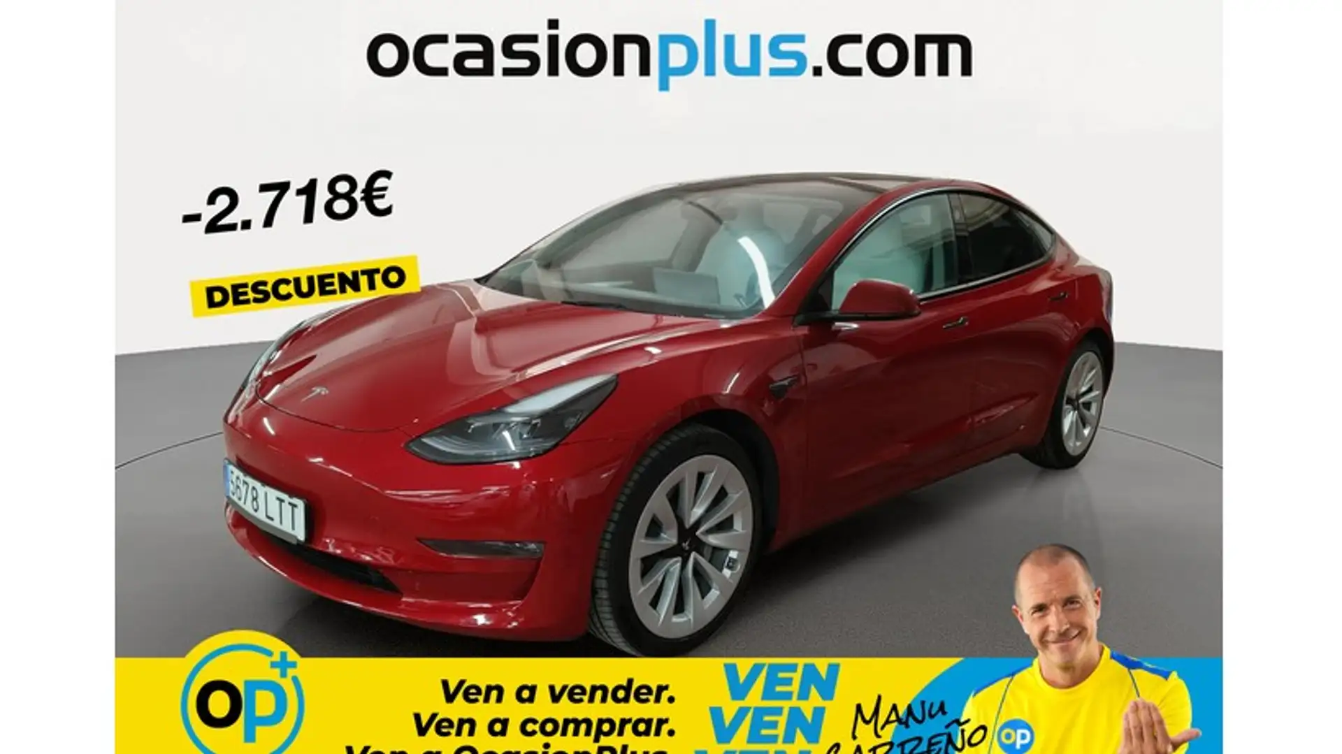 Tesla Model 3 Long-Range Dual Motor AWD Rojo - 1