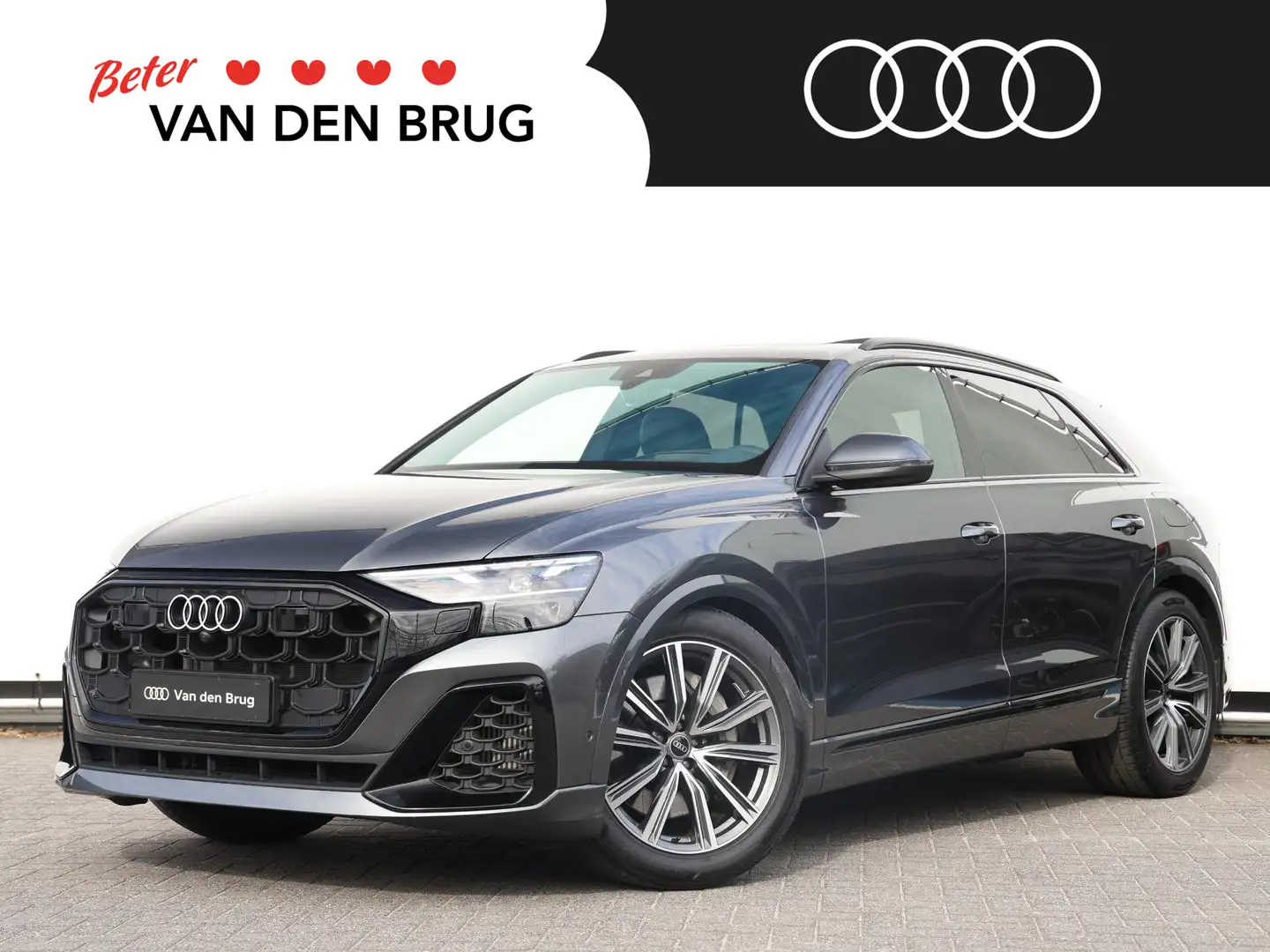 Audi Q8 55 TFSI e quattro Pro Line S 394pk | Vierwielsturi Gris - 1