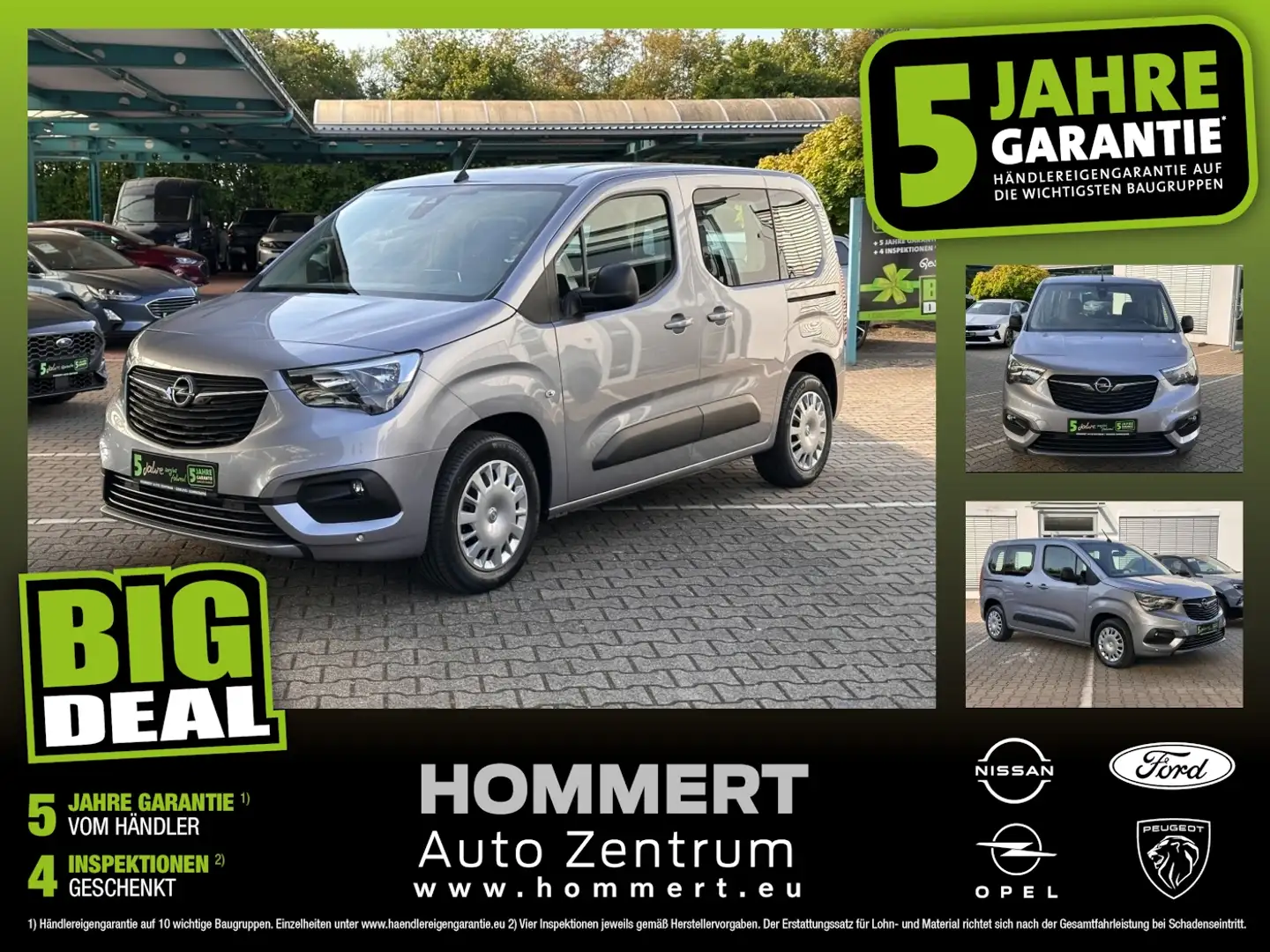 Opel Combo Life 1.2 Turbo Edition *Navi*Kamera*Spurh.* Grau - 1