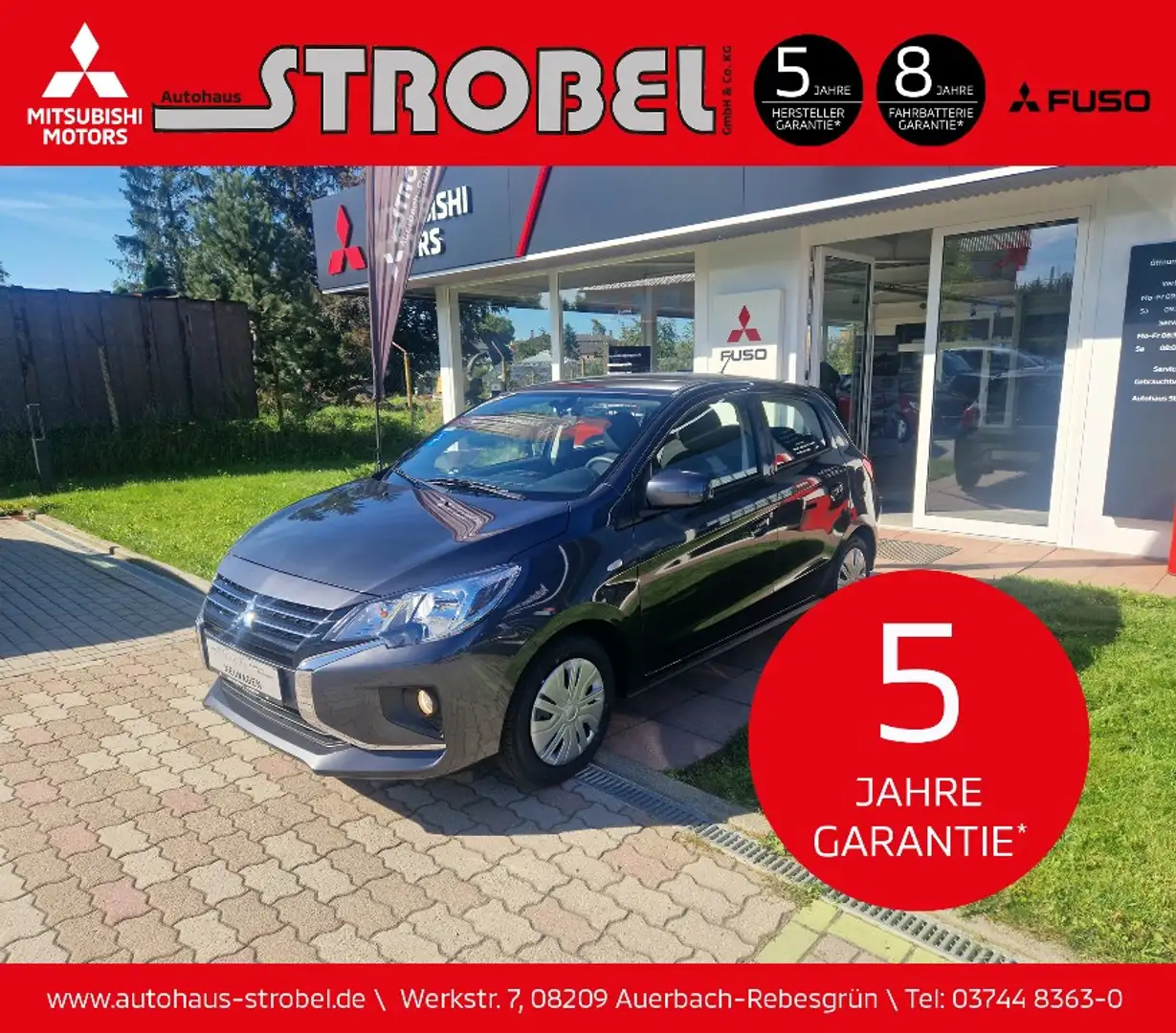 Mitsubishi Space Star Select 1.2 KLIMA* FREISPRECHANLAGE* Grigio - 1