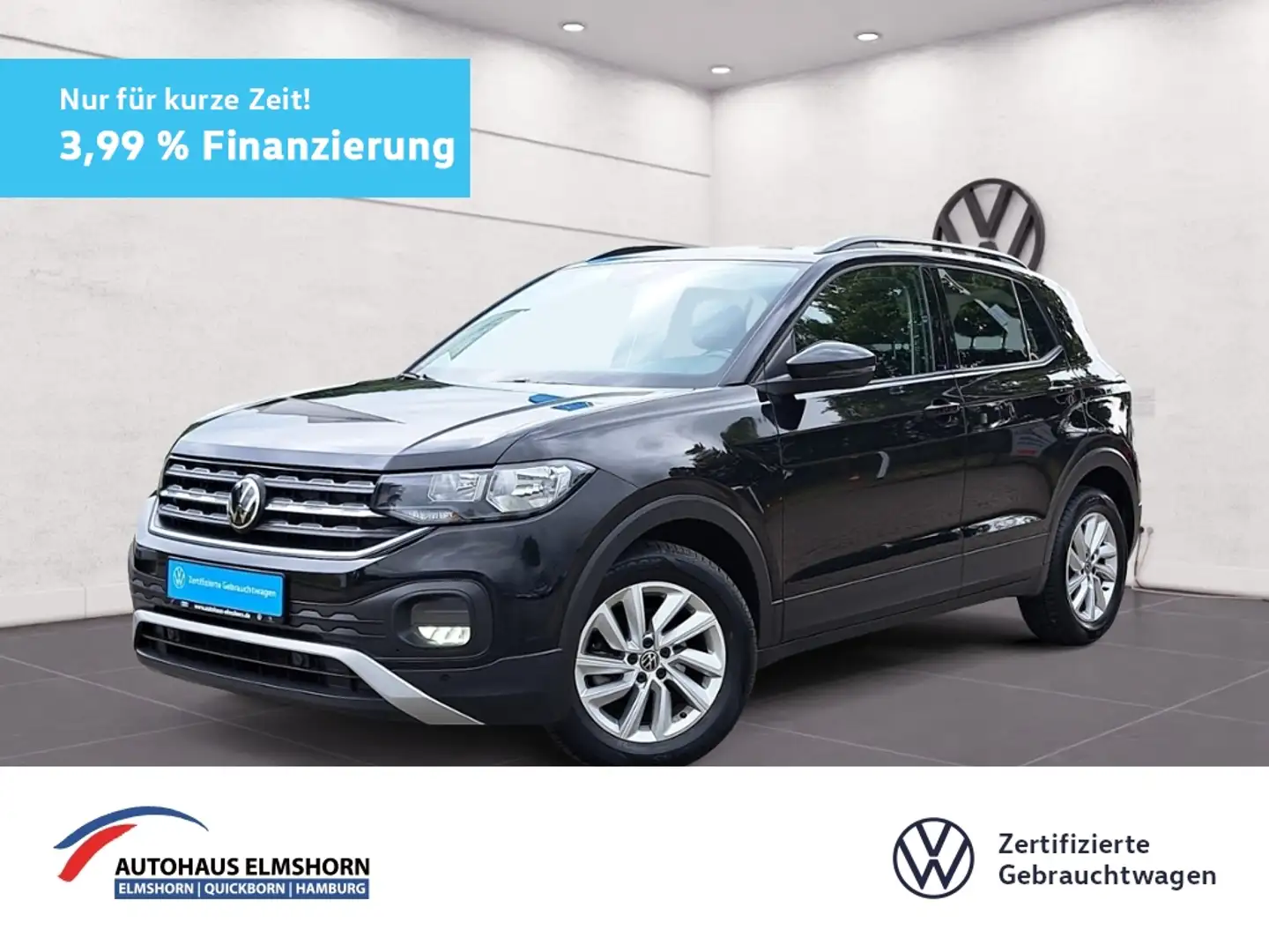 Volkswagen T-Cross Life 1.0 TSI DSG NAV APP GJ-REIF PDC Schwarz - 1