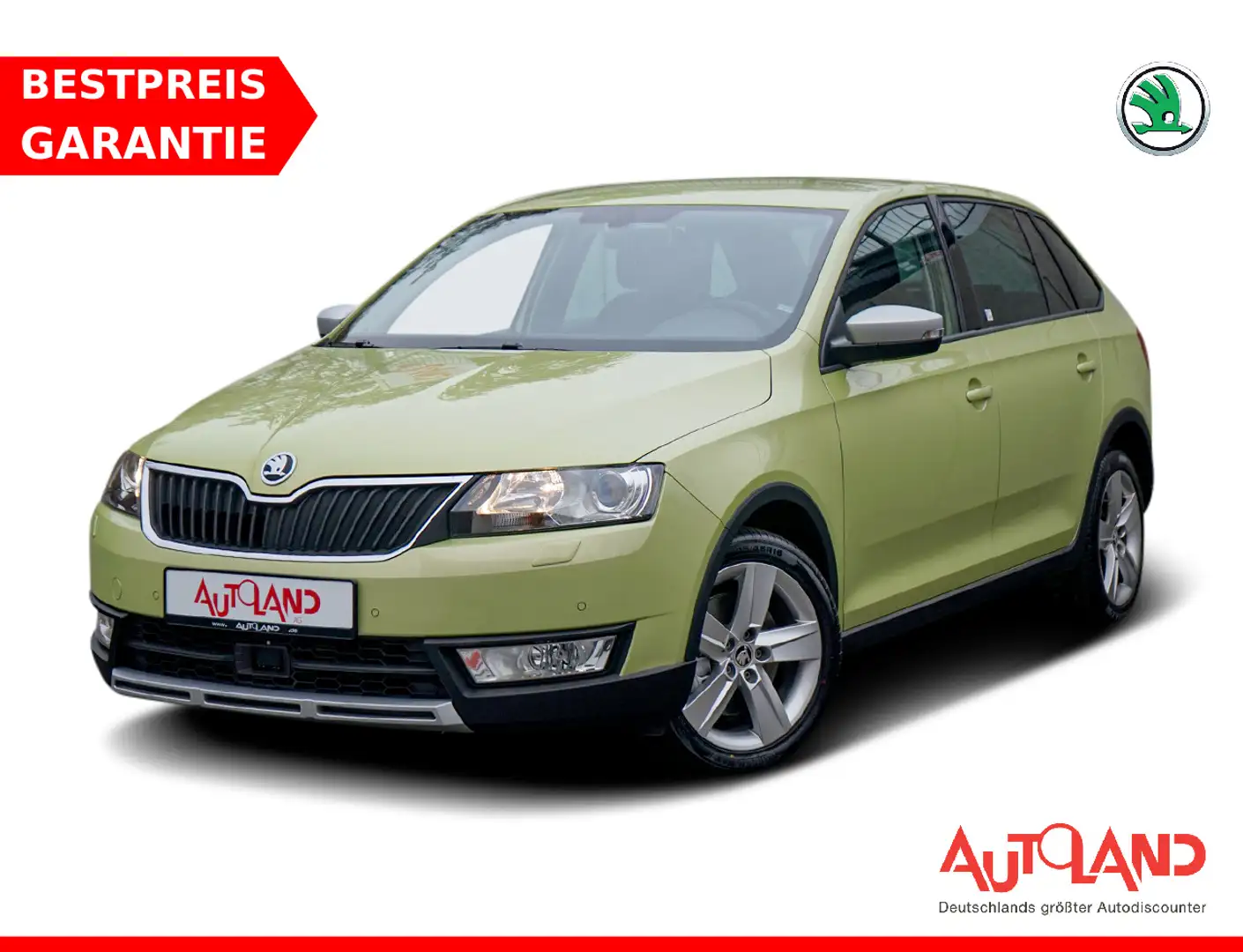 Skoda Rapid/Spaceback Rapid Spaceback Scoutline Klimaaut. Navi PDC DAB Grün - 1