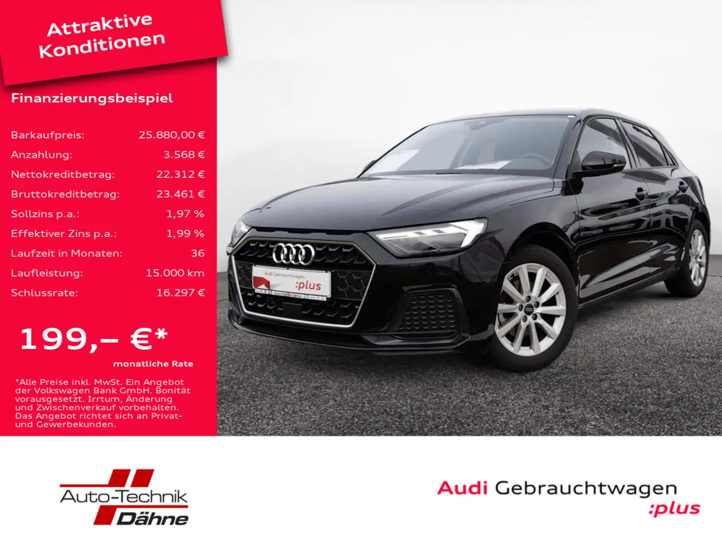 Audi A1 Sportback 30 TFSI advanced PDC SHZ LED Schwarz - 1