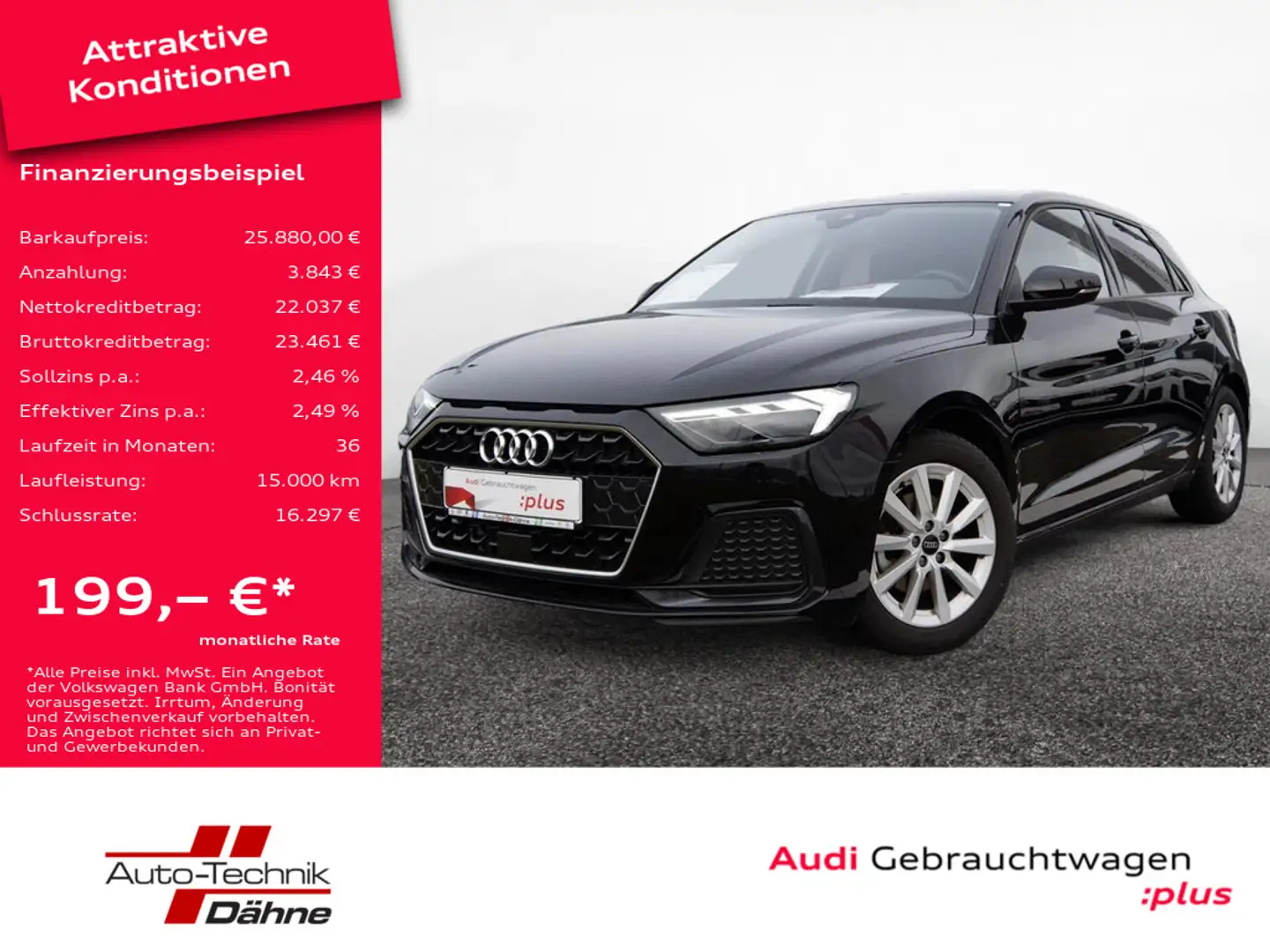 Audi A1 Sportback 30 TFSI advanced PDC SHZ LED Black - 1