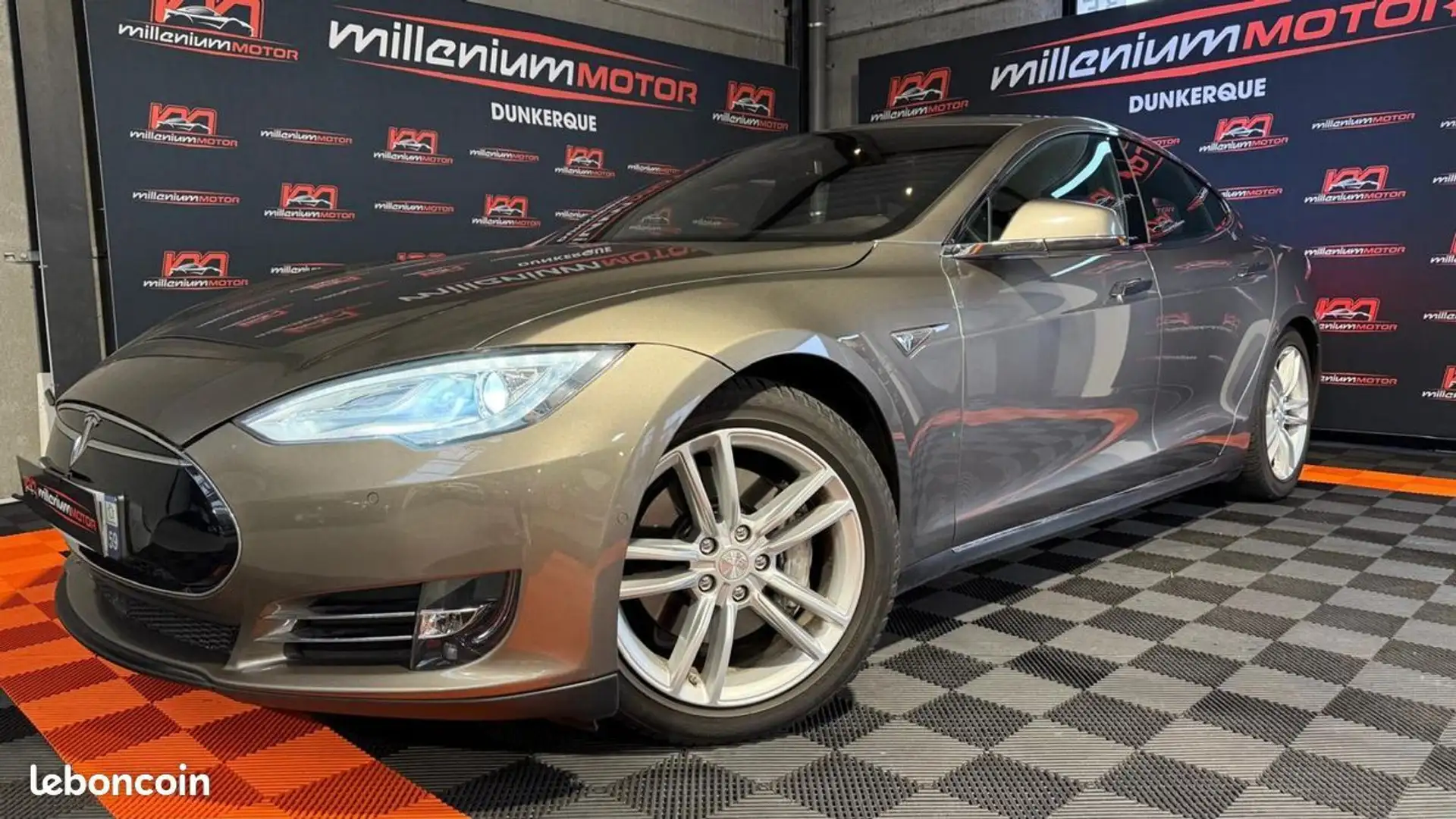 Tesla Model S s85 dual motor 422 cv garantie 6 mois Gris - 1