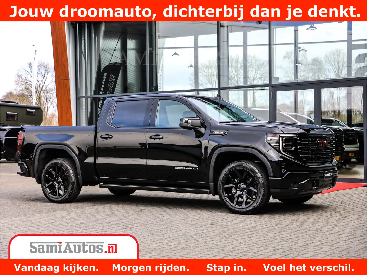 GMC Sierra DENALI 6,2 V8 Full Option | De Meest Luxe Pick-Up Zwart - 2