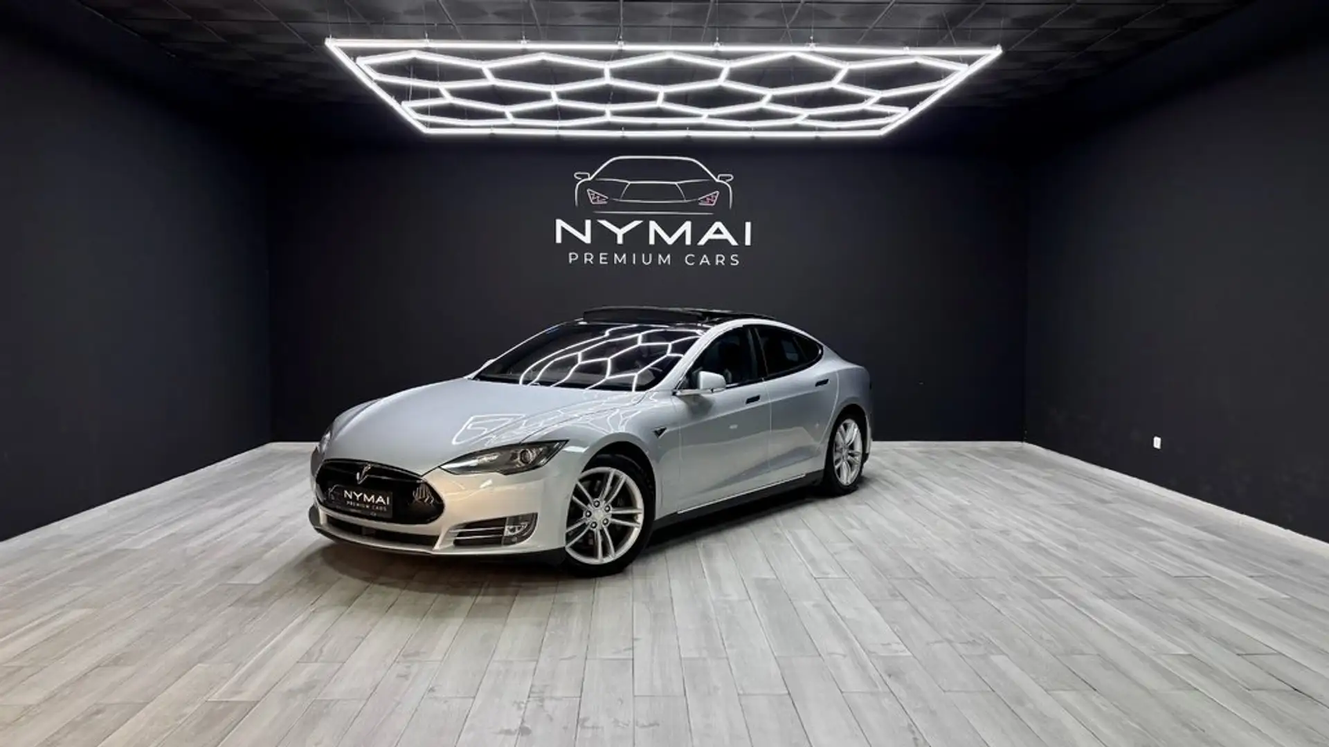 Tesla Model S P85 Gris - 1