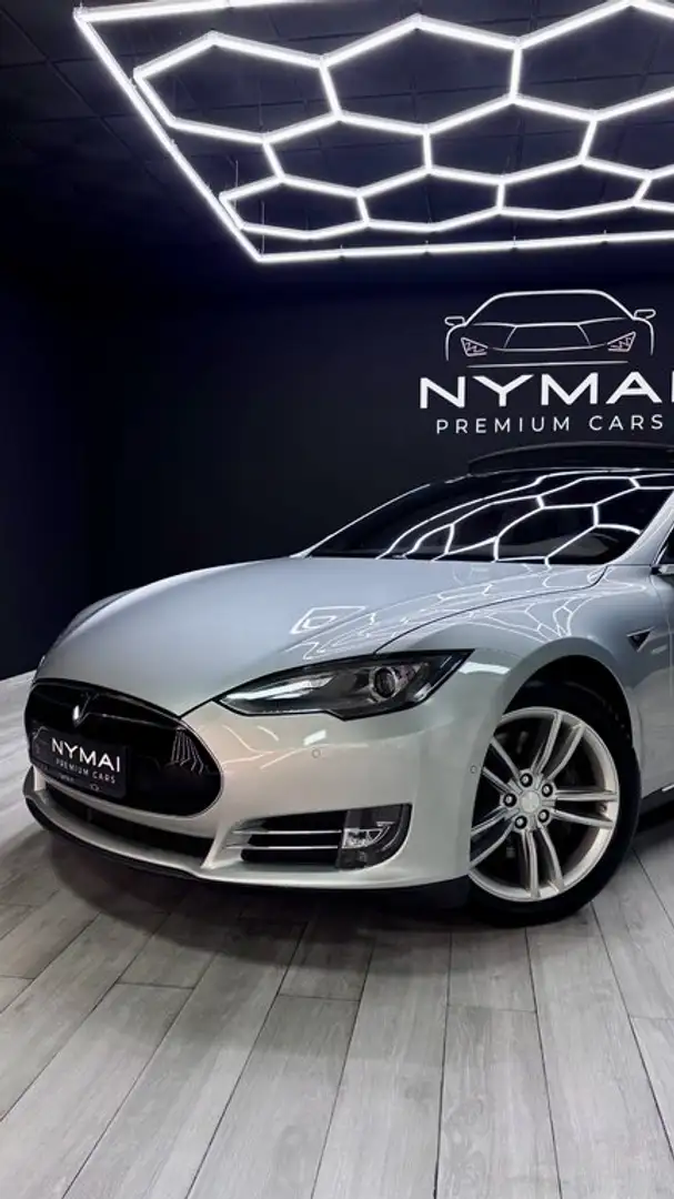 Tesla Model S P85 Gris - 2