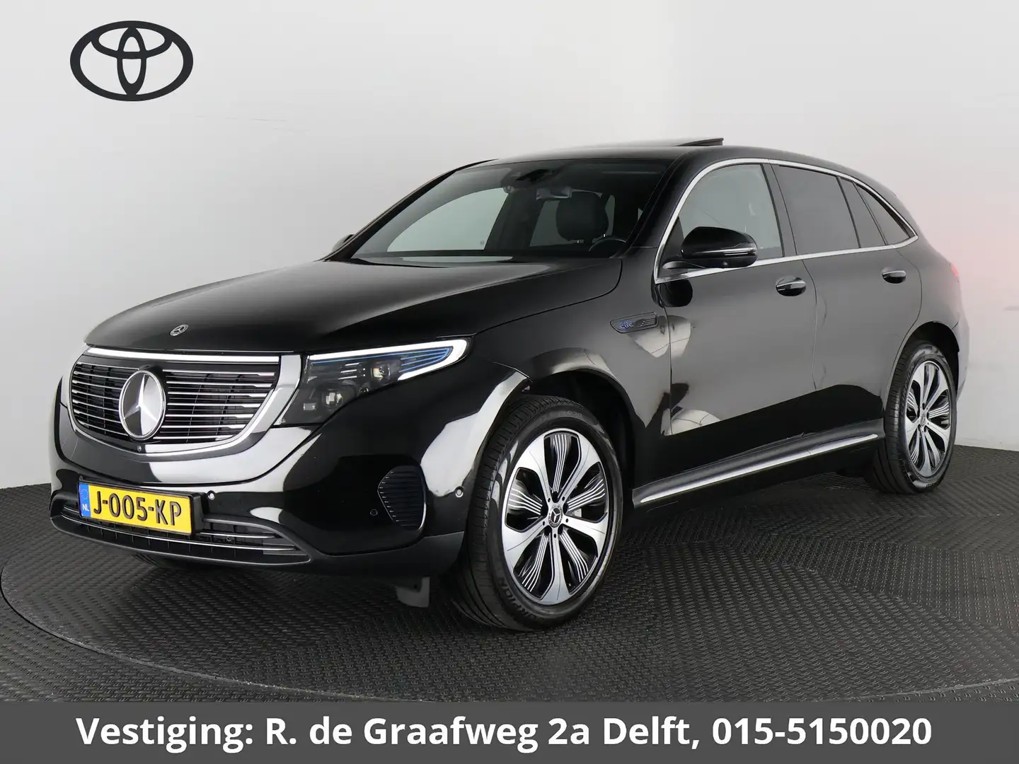Mercedes-Benz EQC 400 4MATIC Premium Plus 80 kWh | 1e eigenaar | Schuif- Zwart - 1