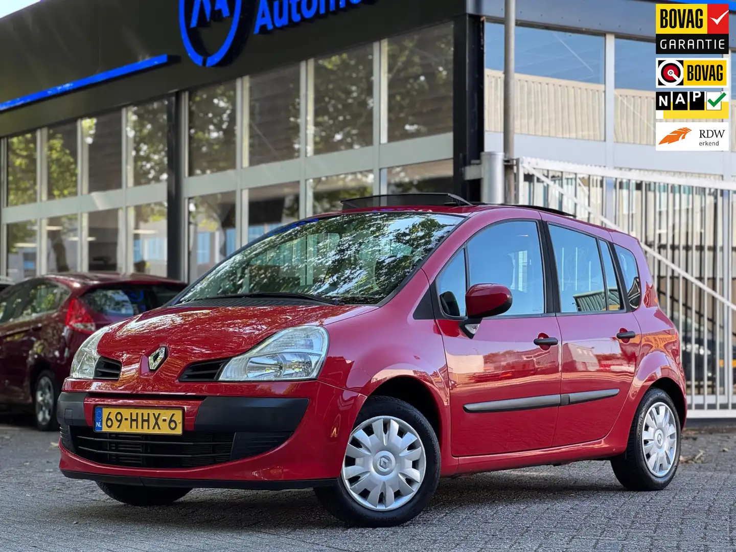 Renault Grand Modus 1.2 Panoramadak Airco Distr.riem VV Nw APK Trekhaa Rouge - 1