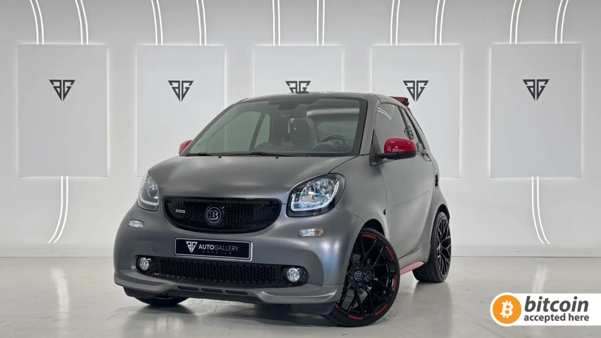 smart forTwo Cabrio 80 Brabus Aut. Gris - 1