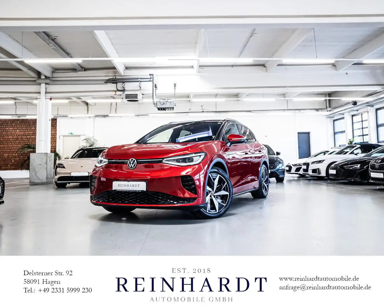 Volkswagen ID.4 GTX 4M IQ-LIGHT/ACC/HuD/PANO/360/WÄRMEPUMPE Rot - 1