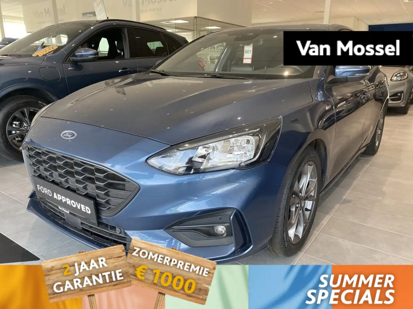 Ford Focus 1.0i ST-Line - Winterpack - Camera - Carplay Bleu - 1