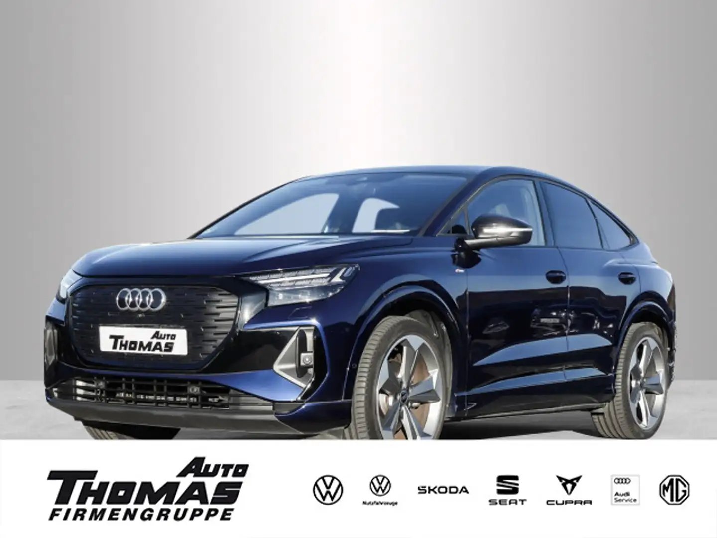 Audi Q4 e-tron Sportback S line 35 MATRIX+PANO Blau - 1