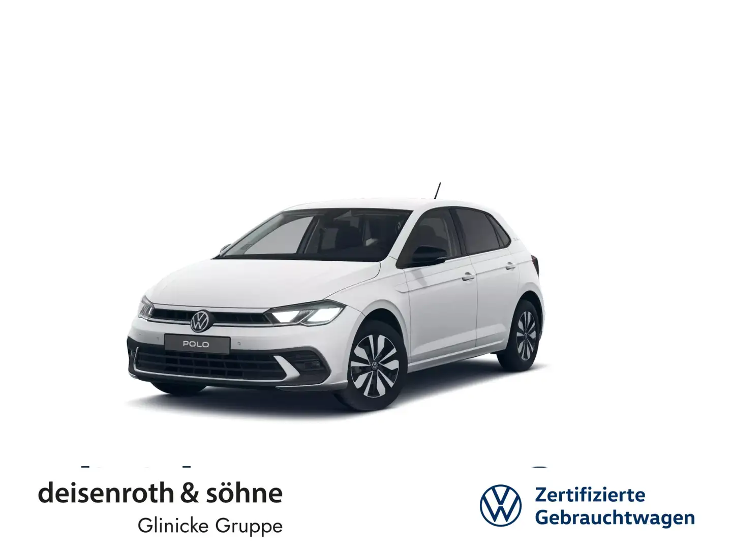Volkswagen Polo Goal 1.0 TSI Nav/AppCon/ACC/Assist/SHZ/Alu Weiß - 1