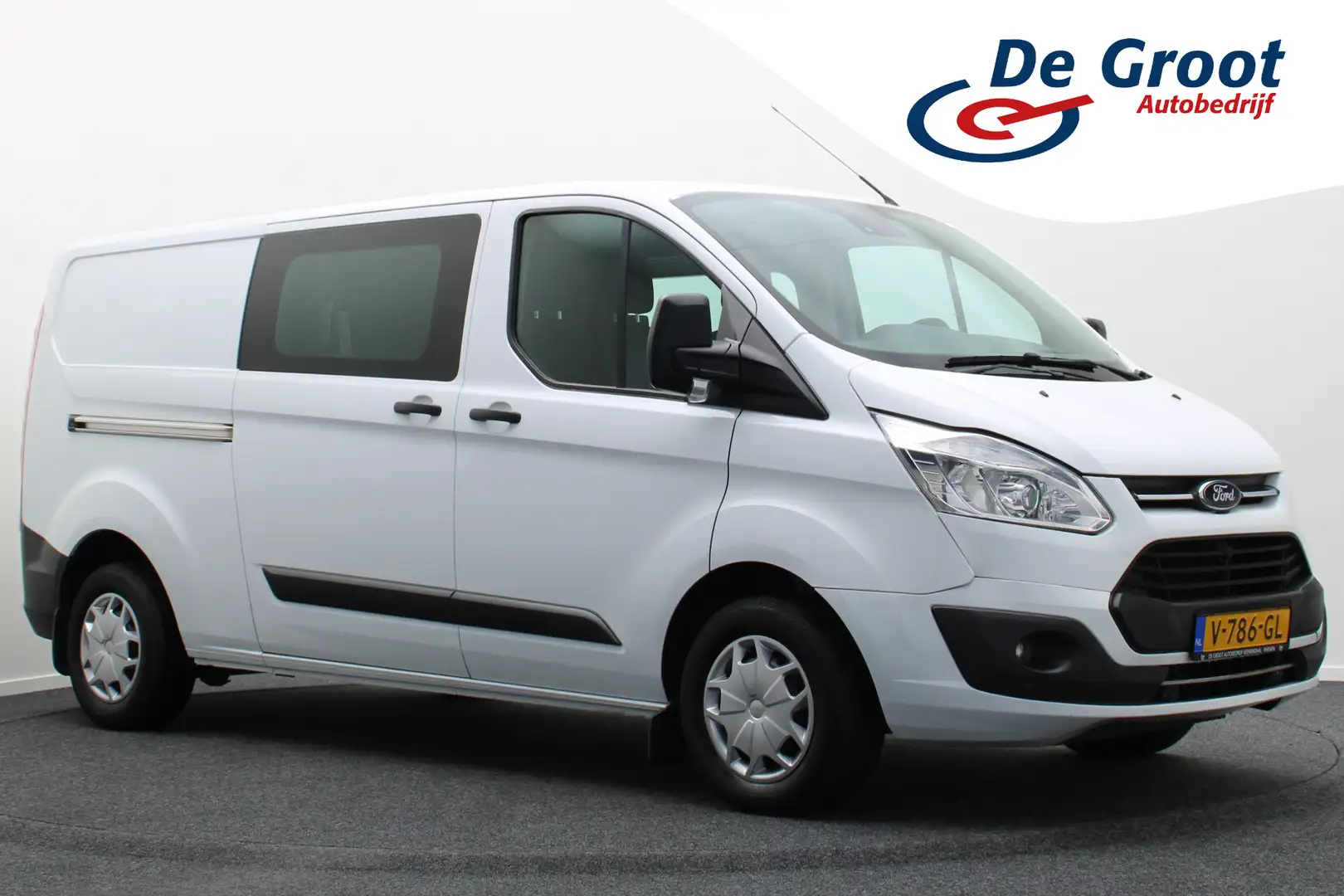 Ford Transit Custom 290 2.0 TDCI L2H1 Limited DC 6-Persoons, Navigatie Wit - 1