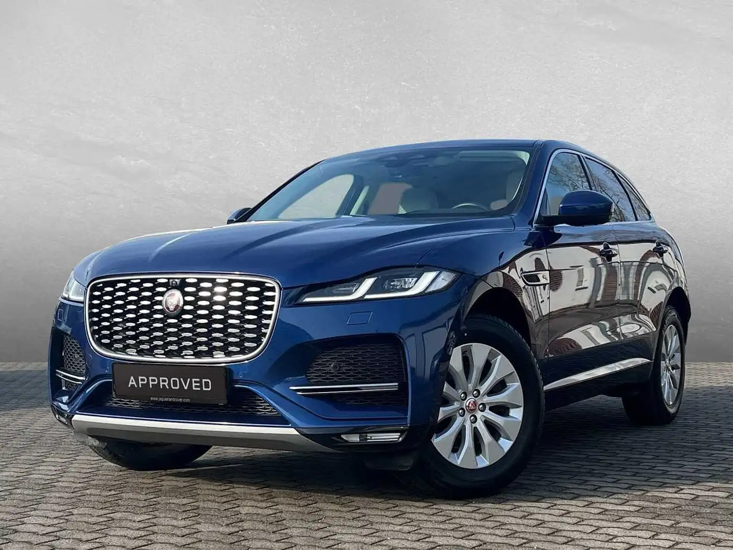Jaguar F-Pace Diesel D200 AWD FAHRASSI AHK PIVI HEAD UP LEDER Blauw - 1