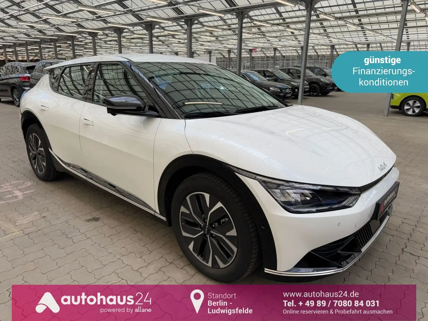 Kia EV6 Elektro 77,4 kWh  ACC|Navi|CarPlay|LED Weiß - 1