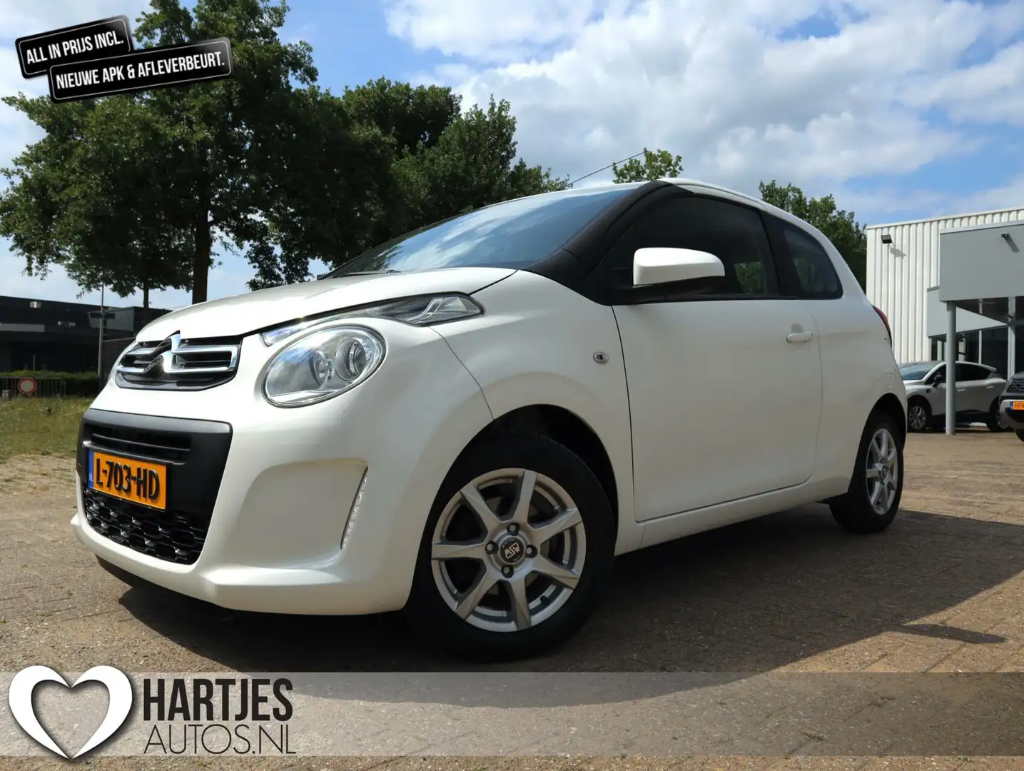 Citroen C1 1.0 e-VTi Shine Airco/Isofix 100% Onderhouden Wit - 1