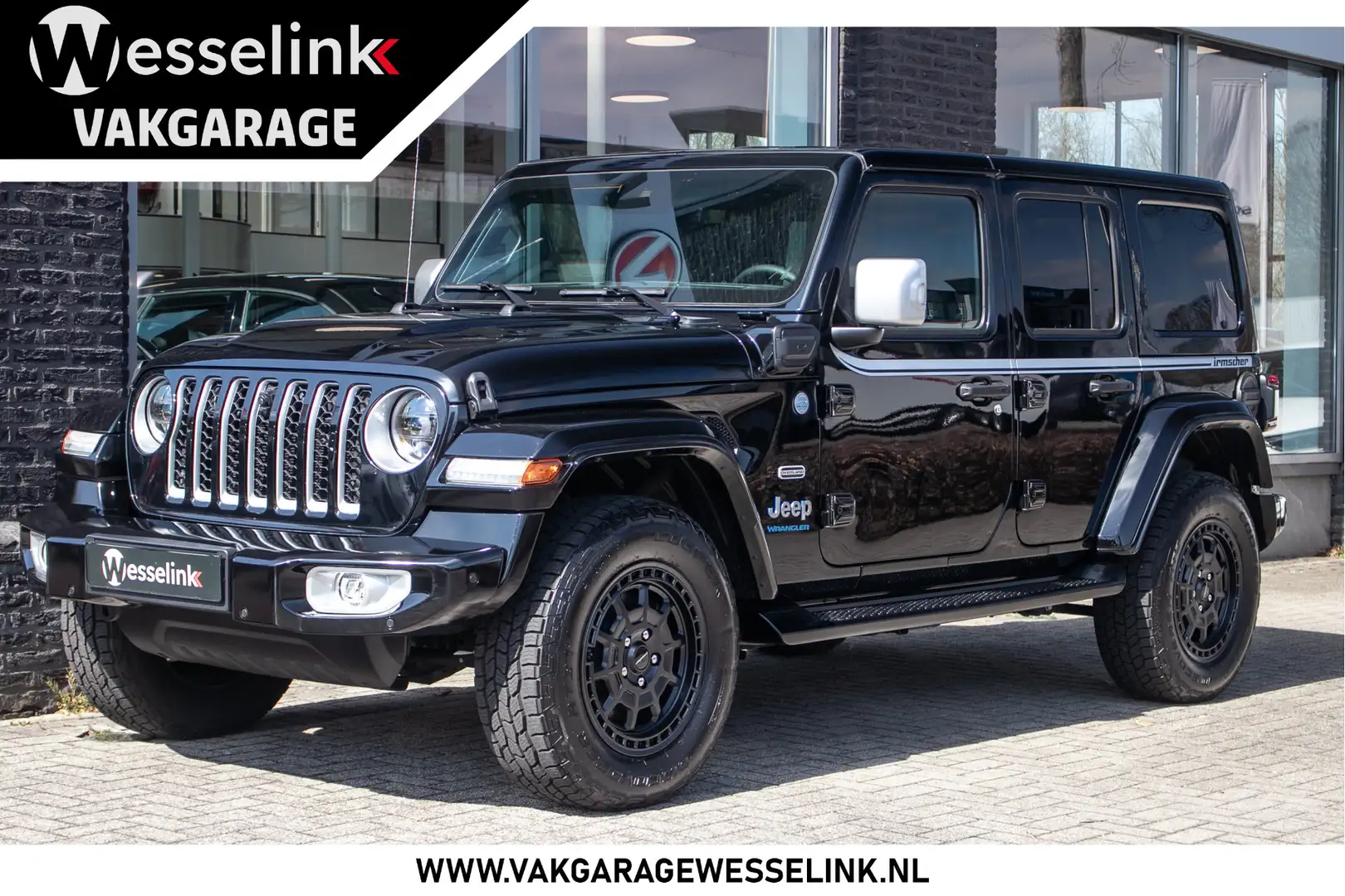 Jeep Wrangler Unlimited 4xe 380 Sahara - Unieke Irmscher uitvoer Zwart - 1