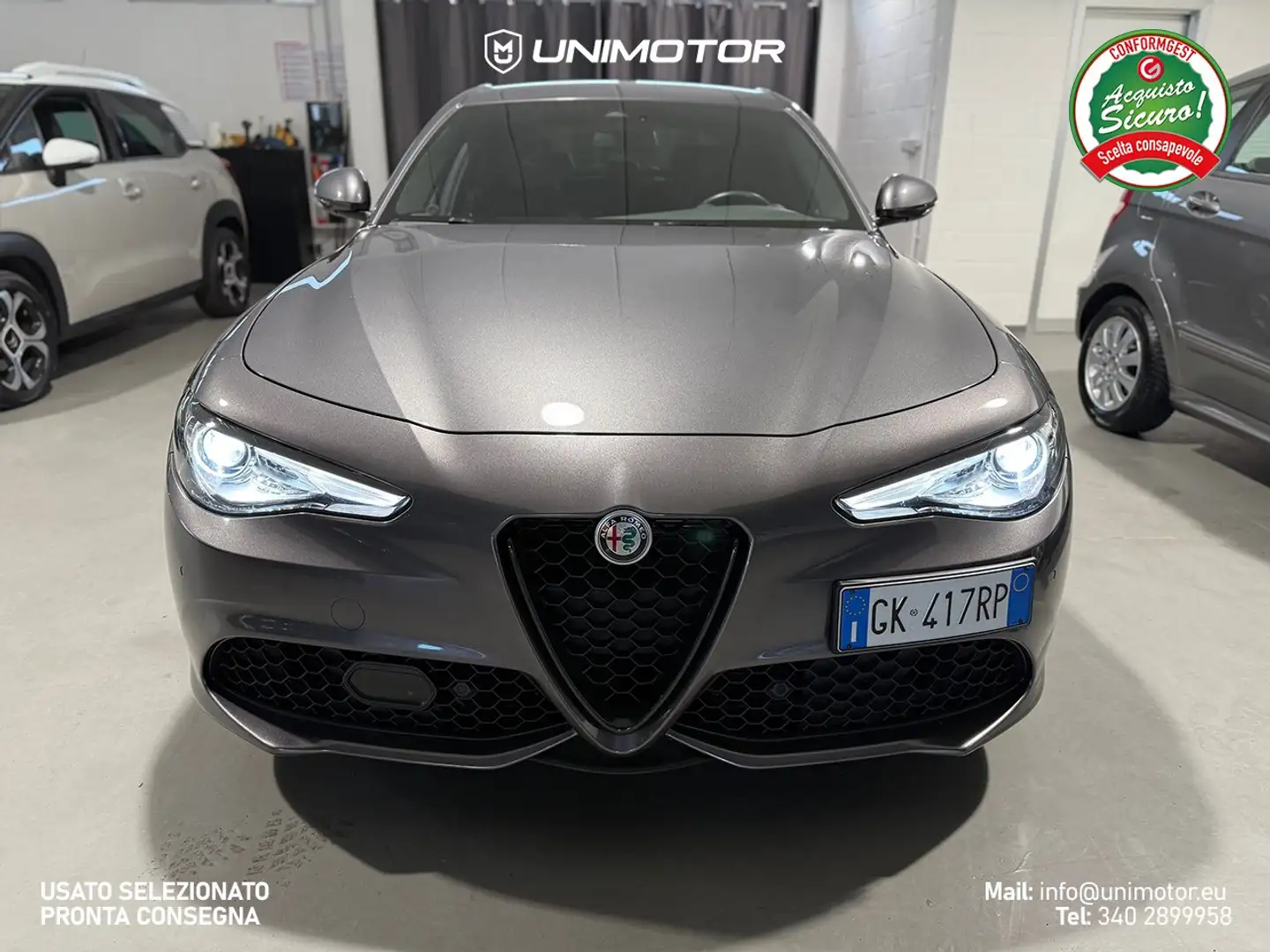 Alfa Romeo Giulia Sprint 2.2 turbodiesel 190cv AT8 - IVA esposta Grigio - 2