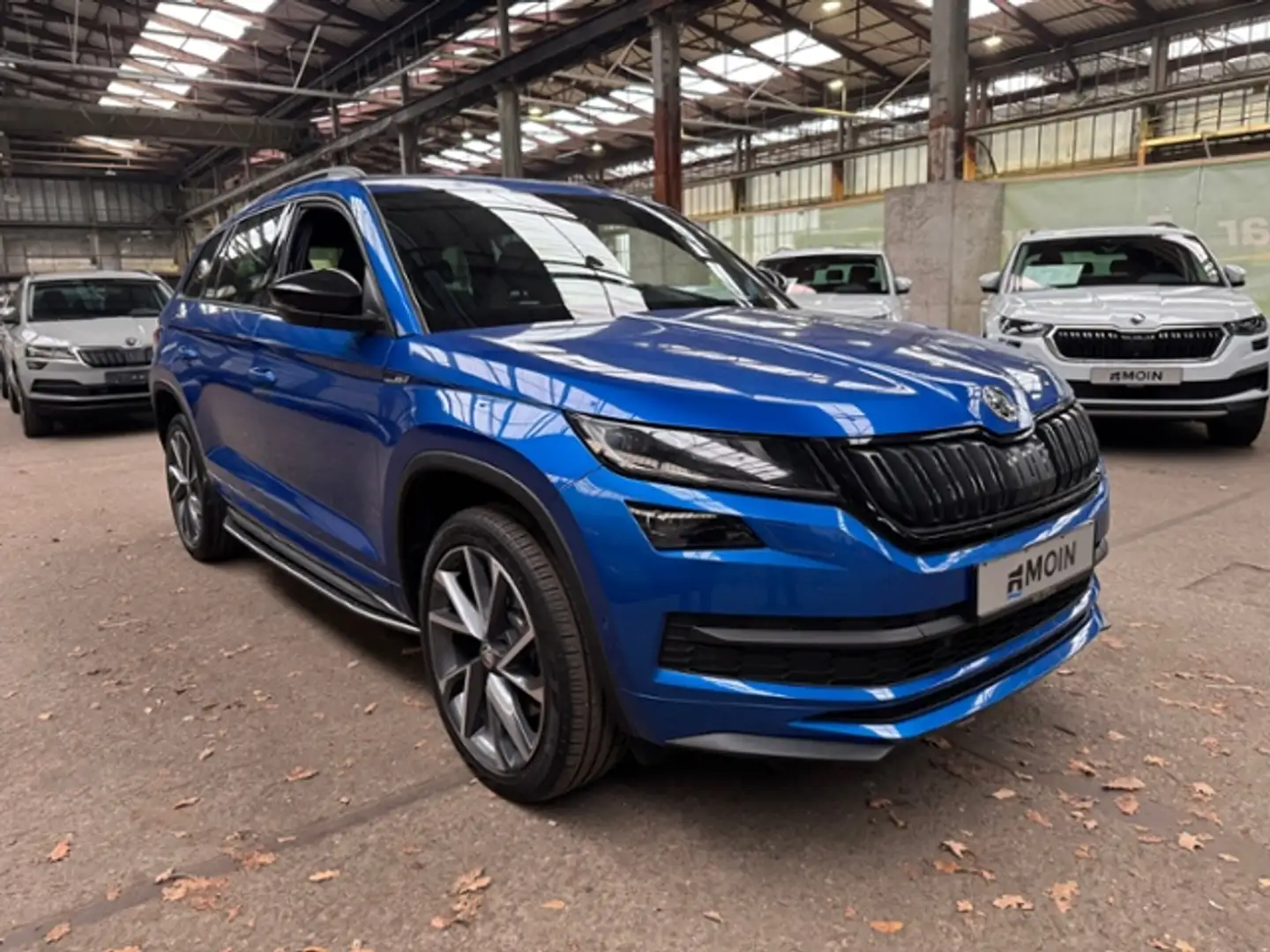Skoda Kodiaq 2.0 TDI Sportline 4x4 Standhz.Navi,PDC Blauw - 2