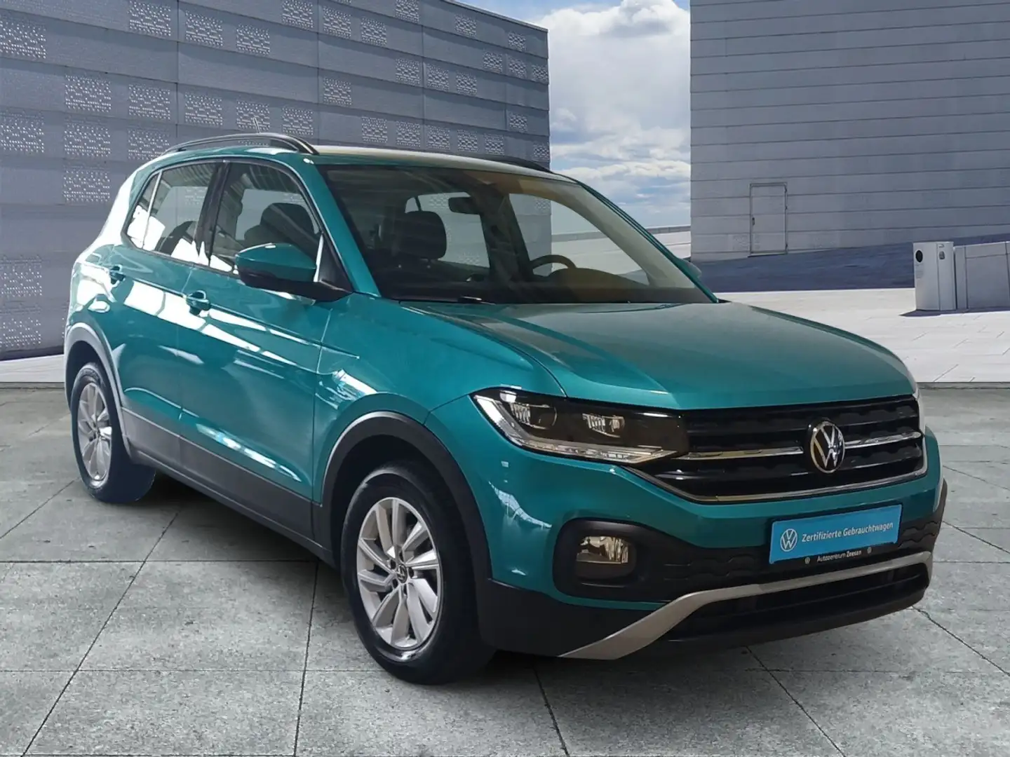 Volkswagen T-Cross 1.0 TSI Life OPF DSG+USB+DAB+NSW+SHZ+MFA Klima Grün - 2