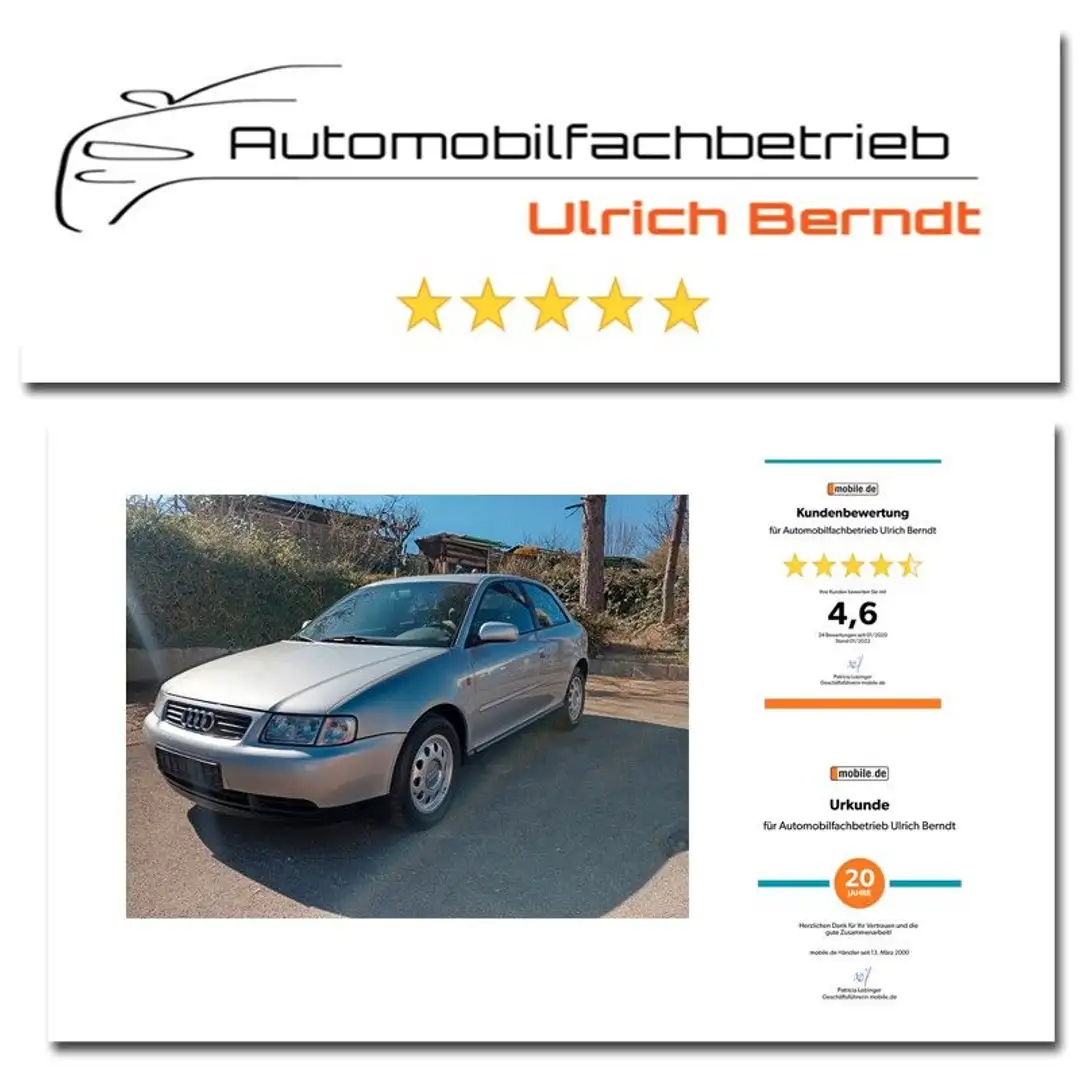 Audi A3 - 1. Hand - Automatik - TÜV+Insp. neu Silber - 1