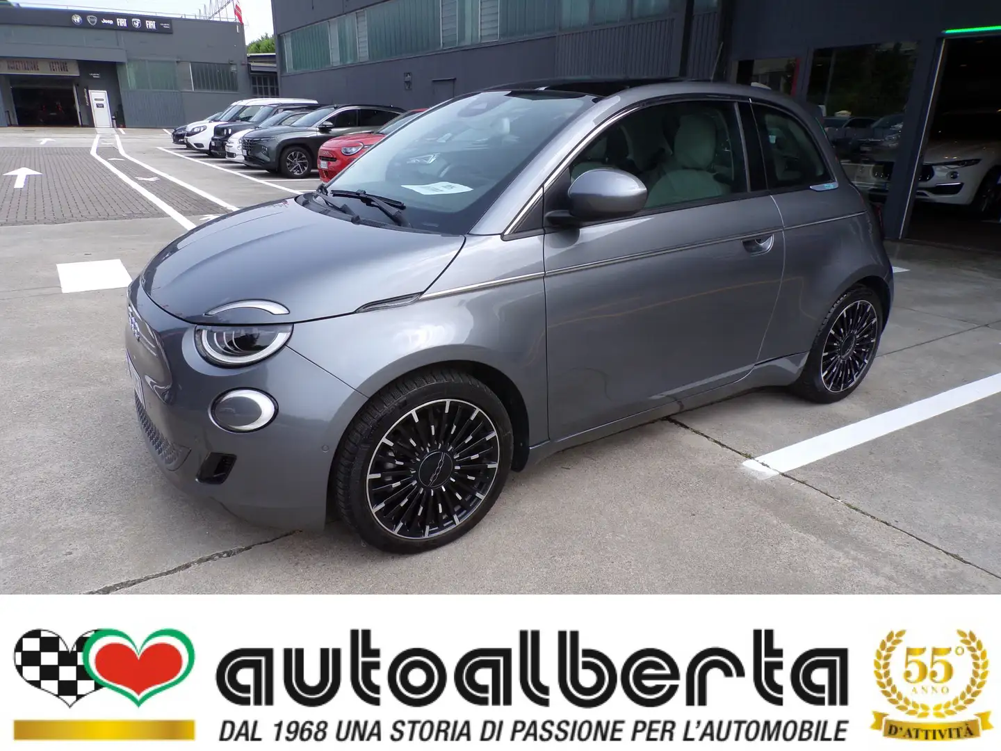 Fiat 500e La prima 42 kWh  100% elettrica  (KM. 13.218) Grigio - 1