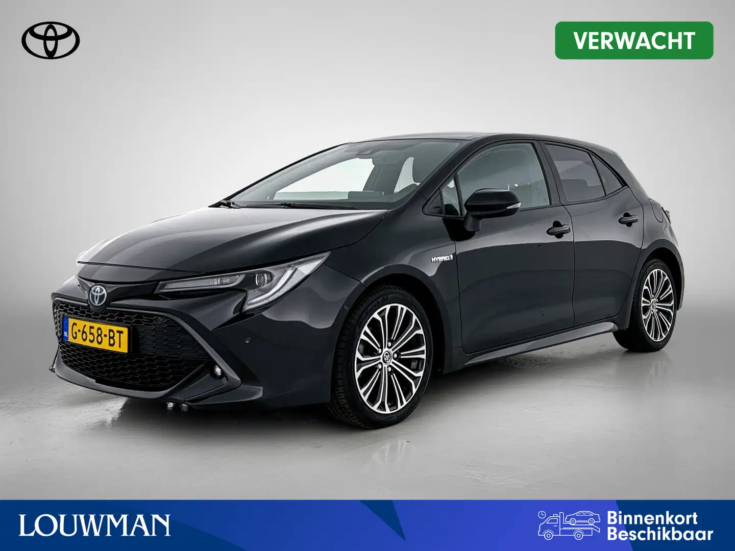 Toyota Corolla 1.8 Hybrid Style Zwart - 1