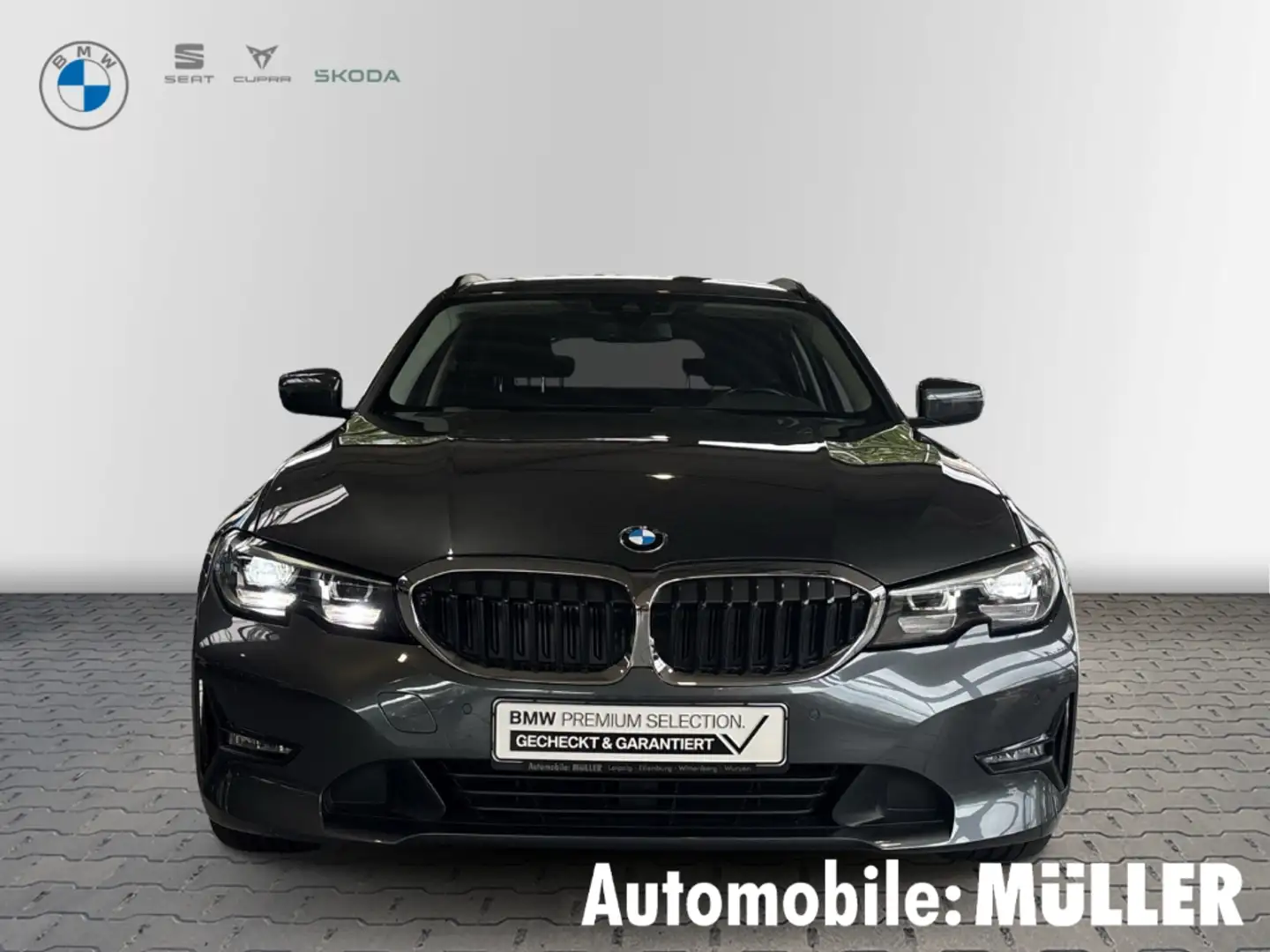 BMW 318 d Touring AHK-klappbar Navi Digitales Cockpit LED Gris - 2