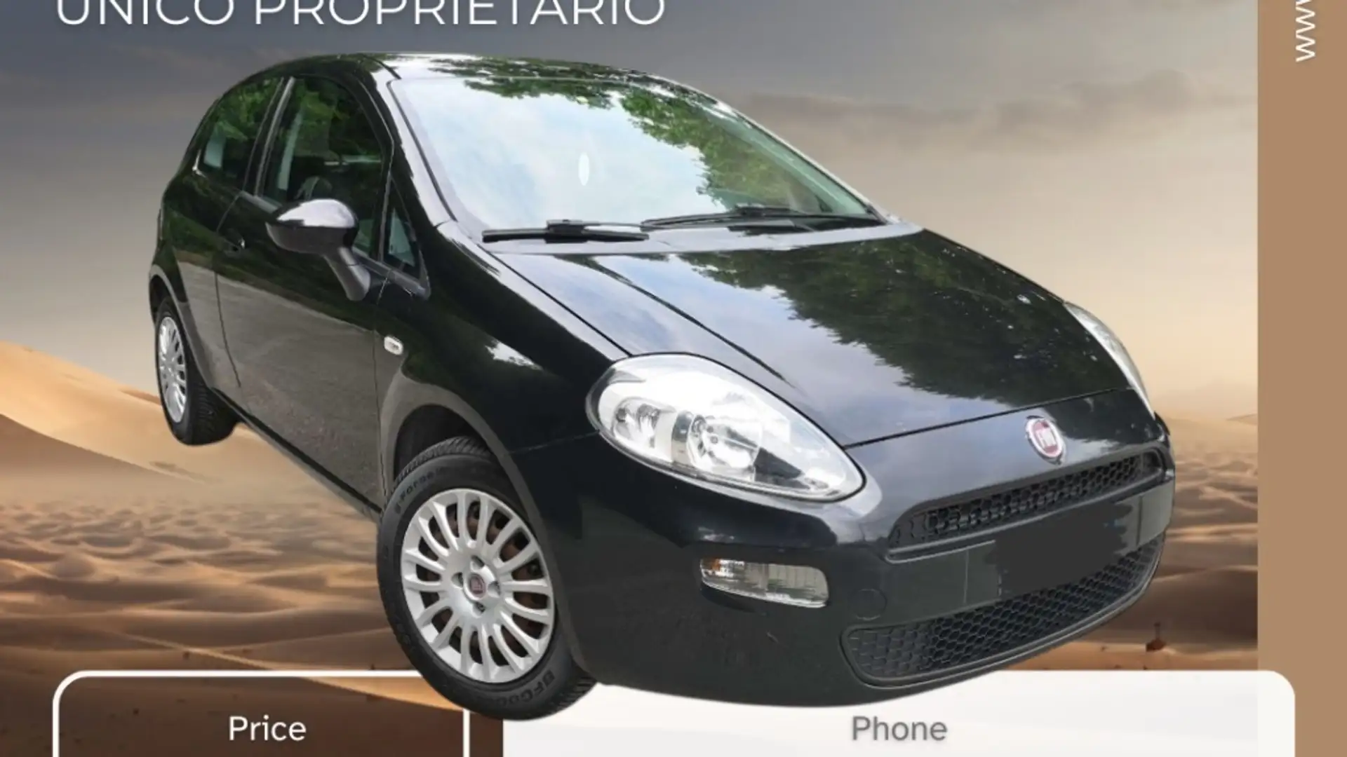 Fiat Punto 1.2 Pop 49kW Negro - 1