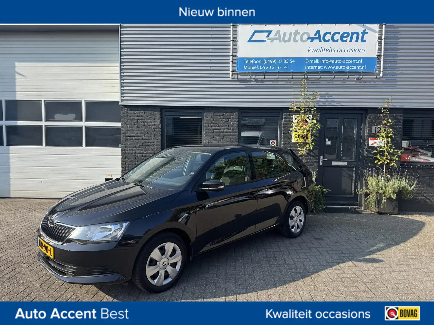 Skoda Fabia 1.0 TSI Drive Airco/Cruise/75dkm... Zwart - 1