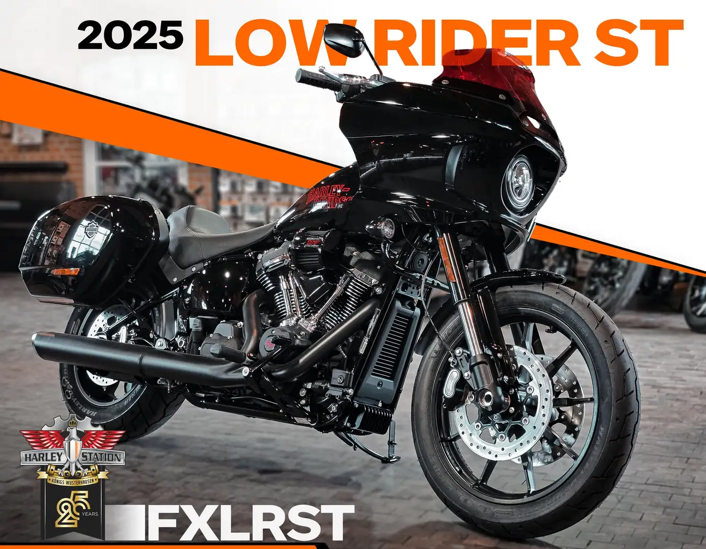 Harley-Davidson Lowrider ST FXLRST Low Rider ST Zwart - 1