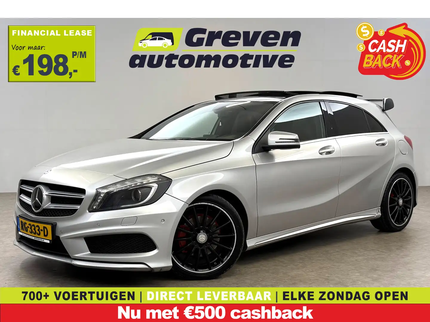 Mercedes-Benz A 180 CDI | Pano | LED | Spoiler | Airco | Navi | Parkee Silber - 1