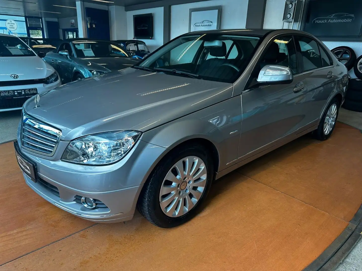 Mercedes-Benz C 200 Kompressor  84-TKM/1.HAND/AUTOMATIK/MFL Argintiu - 1