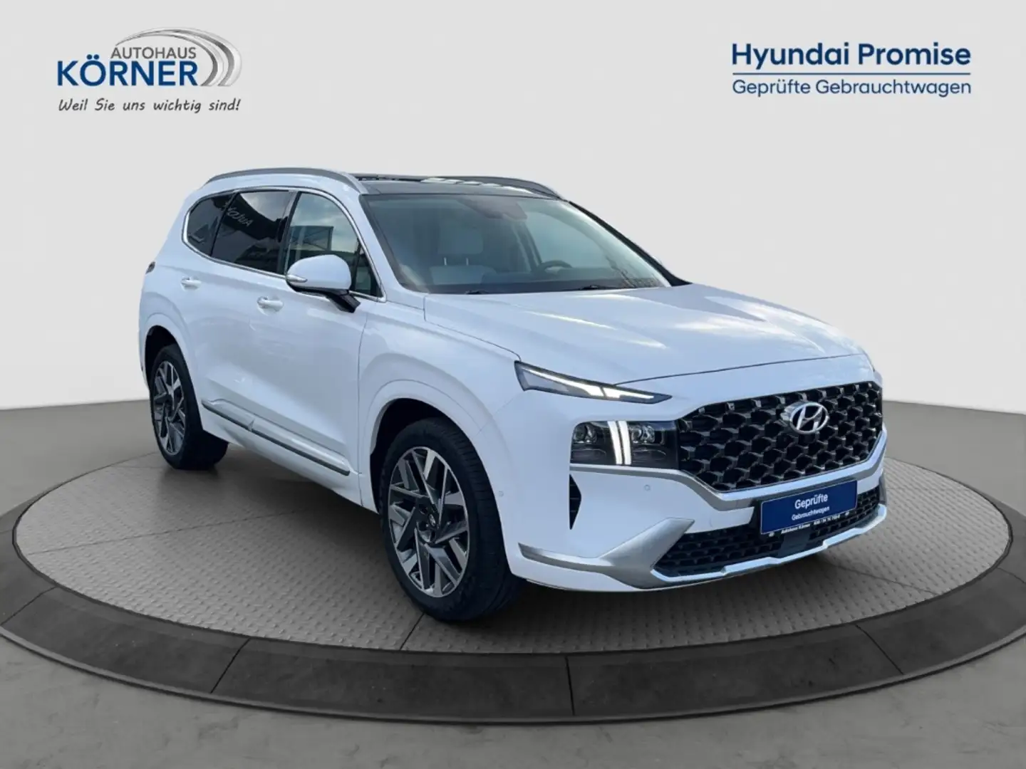 Hyundai SANTA FE Signature 2.2 CRDi 4WD *LEDER*PANO*CAM*NAVI*AHK* bijela - 1