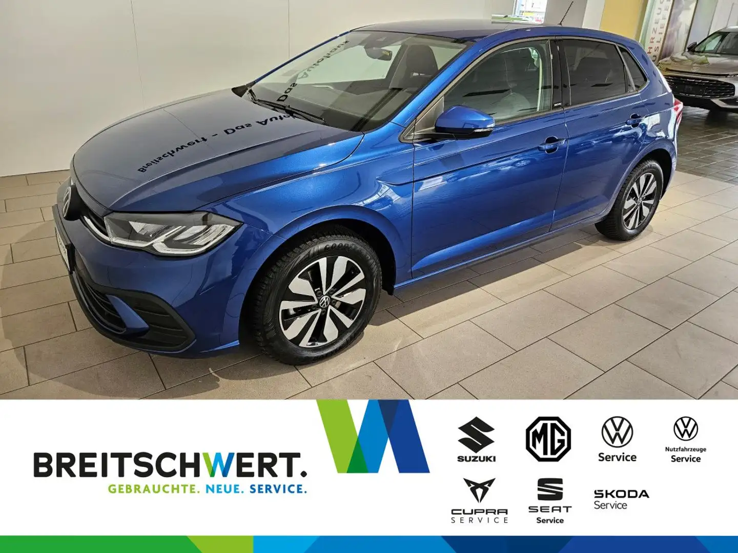 Volkswagen Polo 1.0 TSI Move DSG AHK LED GJR RFK Navi ACC Blau - 1