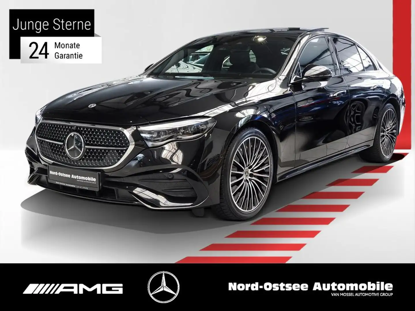 Mercedes-Benz E 200 AMG PANO BURMESTER NIGHT Noir - 1