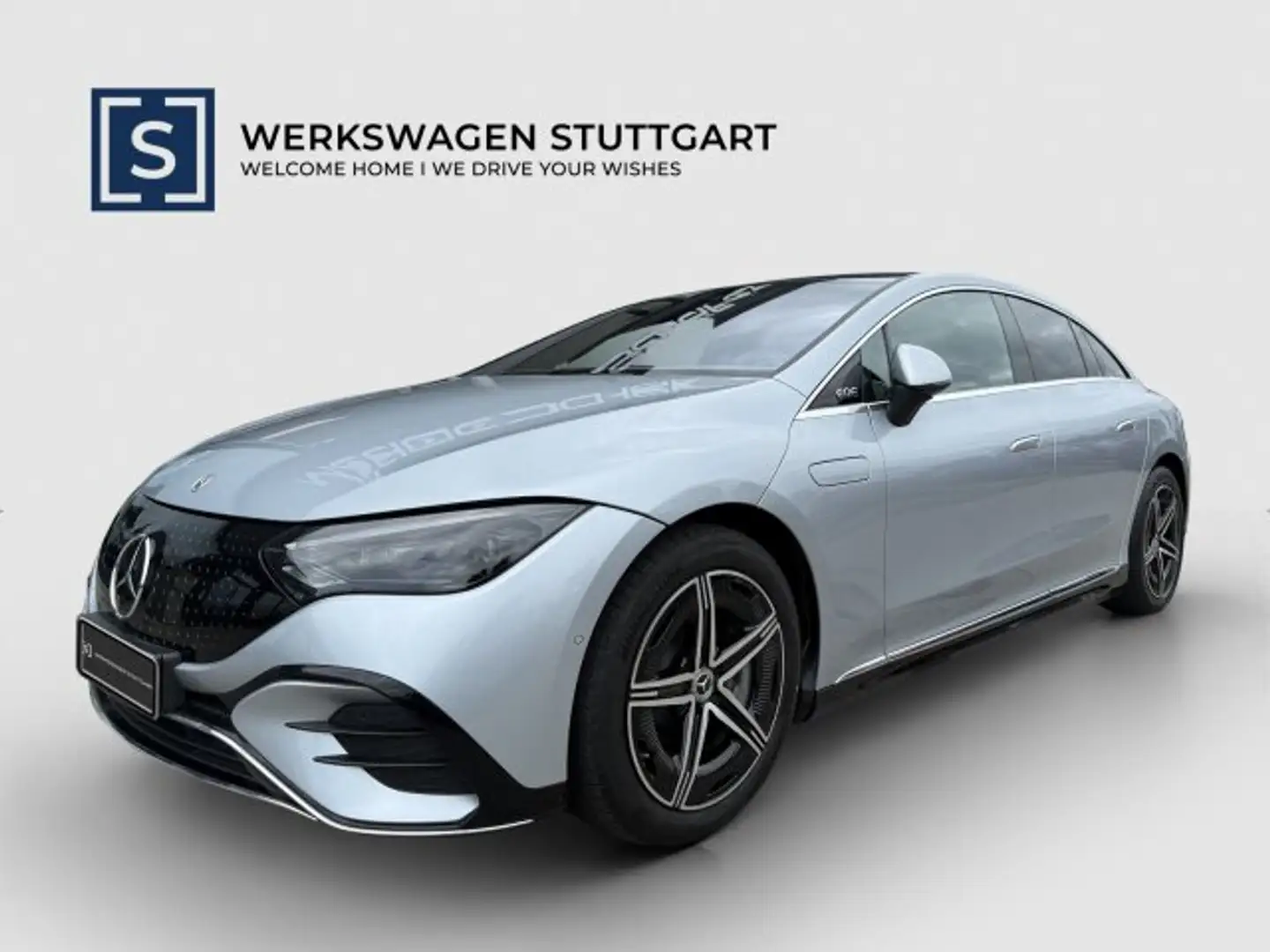 Mercedes-Benz EQE 300 EQE 300 AMG Premium HA-Lenk 22kW HuD Pano NP93 Silber - 1